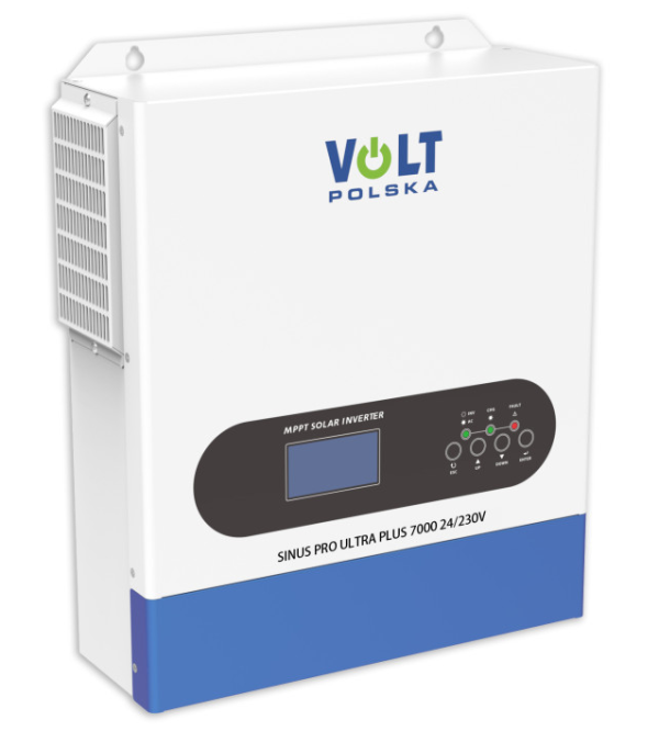 INWERTER SOLARNY SINUS PRO ULTRA PLUS 7000 24/230V + 100A MPPT (60-500V)